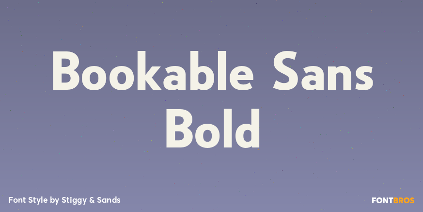 Bookable Sans Bold Poster