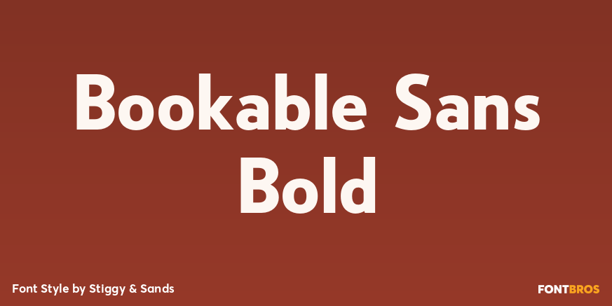 Bookable Sans Bold Poster