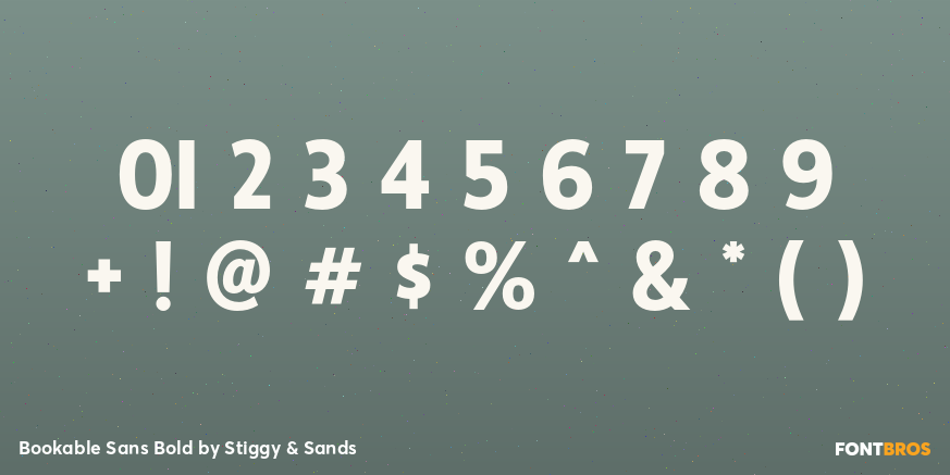Bookable Sans Bold Font Poster #1