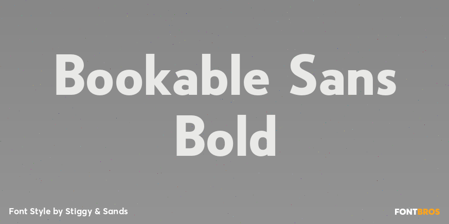 Bookable Sans Bold Poster