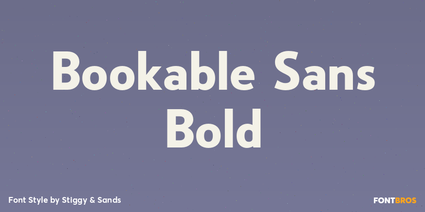 Bookable Sans Bold Poster