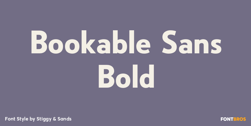 Bookable Sans Bold Poster