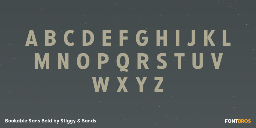 Bookable Sans Bold Font Poster #1