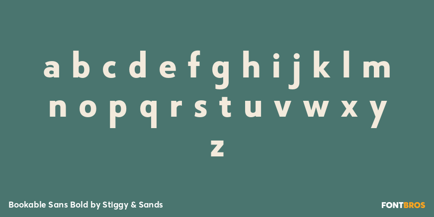 Bookable Sans Bold Font Poster #1