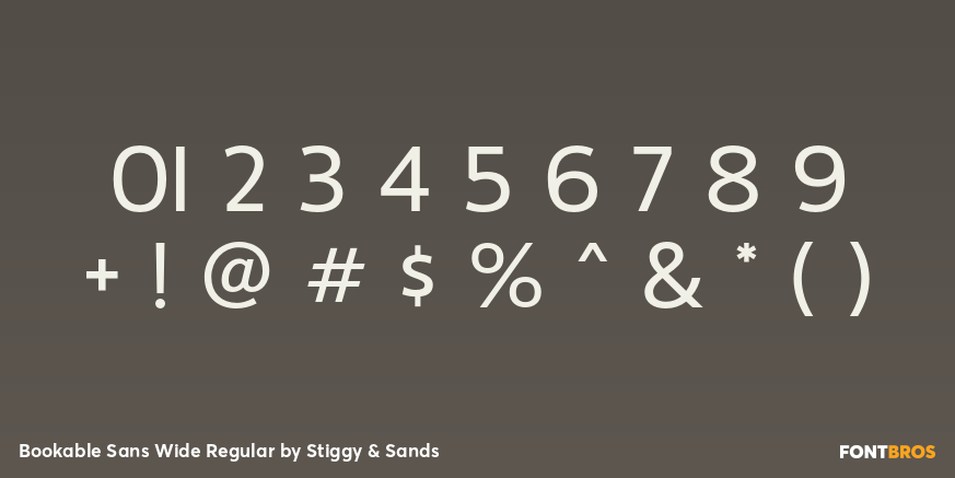 Bookable Sans Wide Regular Font Poster #1