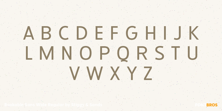 Bookable Sans Wide Regular Font Poster #2
