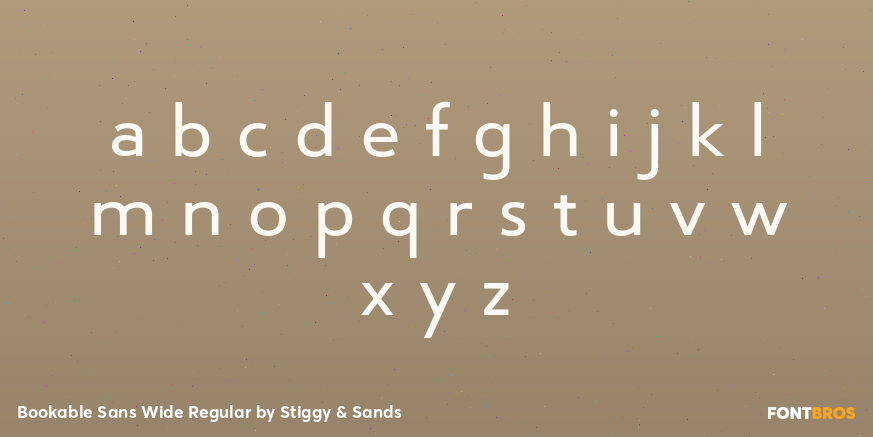 Bookable Sans Wide Regular Font Poster #3