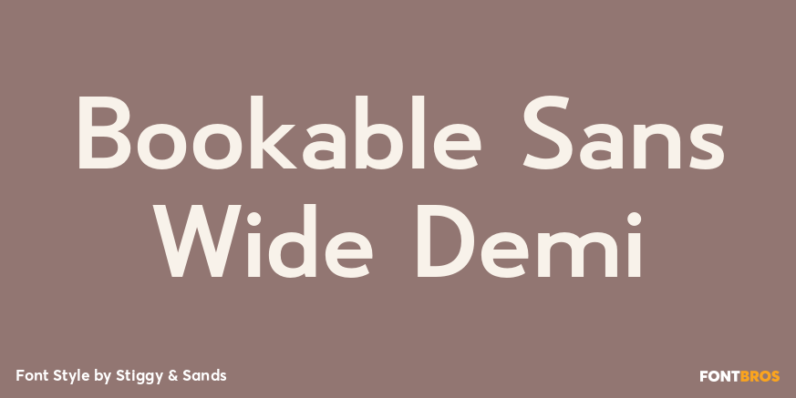 Bookable Sans Wide Demi Poster