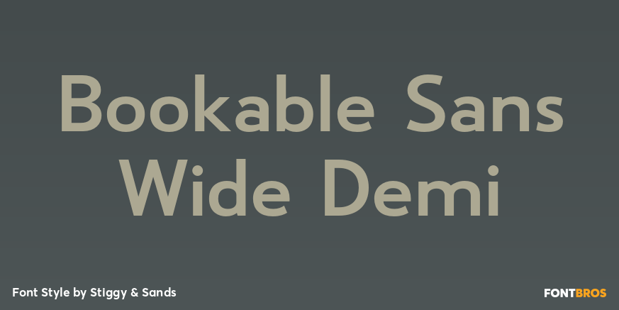 Bookable Sans Wide Demi Poster