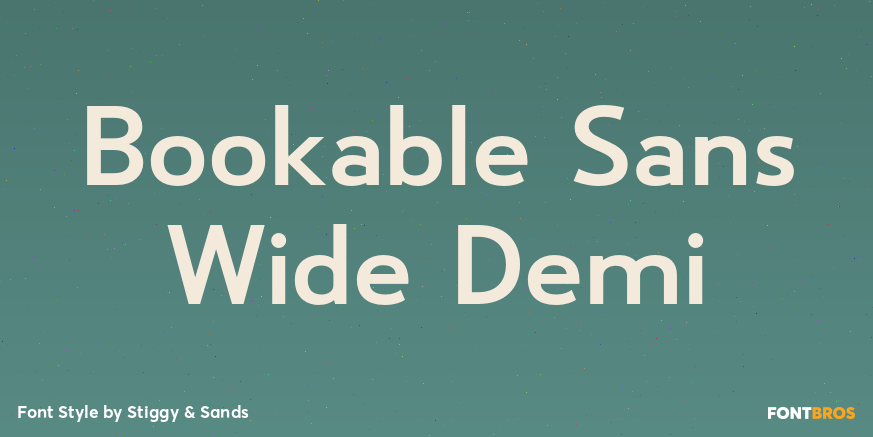 Bookable Sans Wide Demi Poster