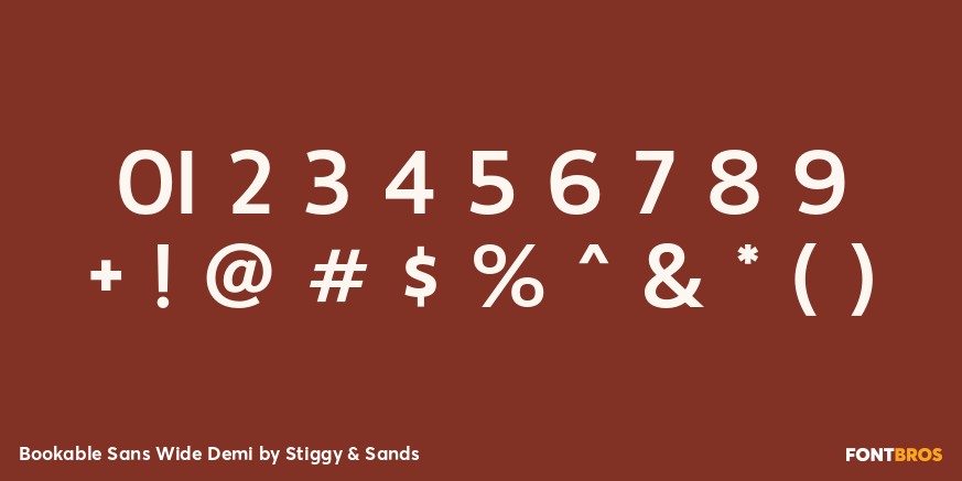 Bookable Sans Wide Demi Font Poster #1