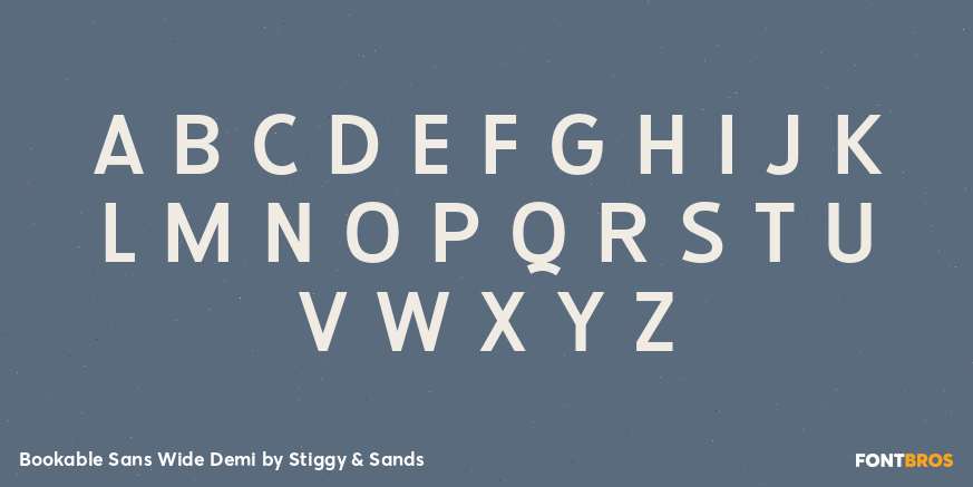 Bookable Sans Wide Demi Font Poster #2