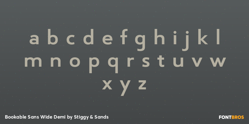 Bookable Sans Wide Demi Font Poster #3