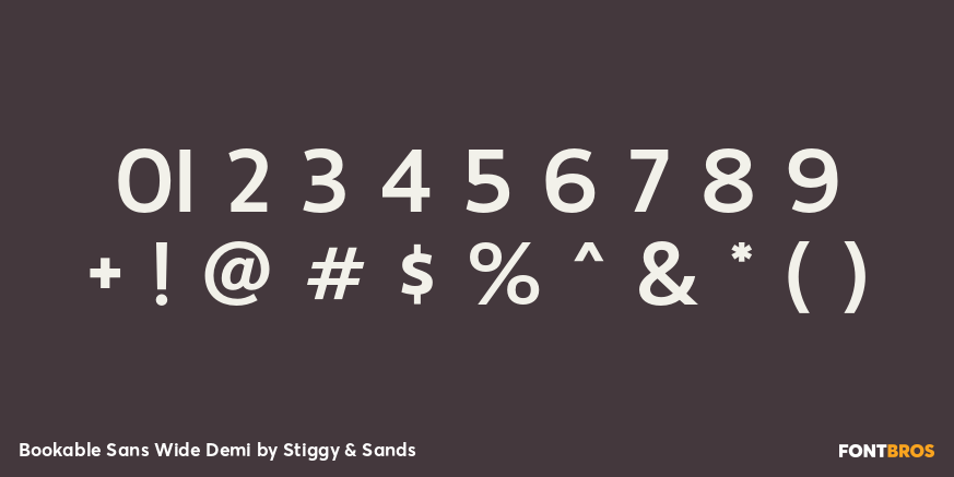Bookable Sans Wide Demi Font Poster #4