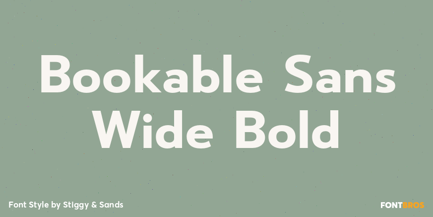 Bookable Sans Wide Bold Poster