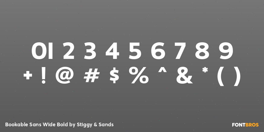 Bookable Sans Wide Bold Font Poster #1