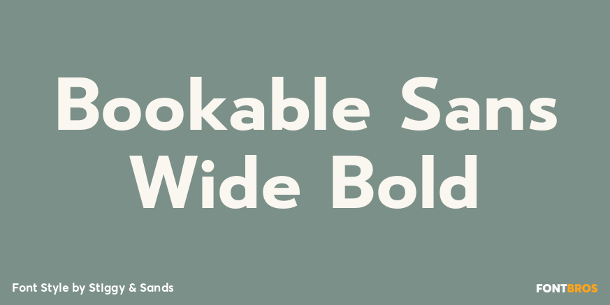 Bookable Sans Wide Bold Poster