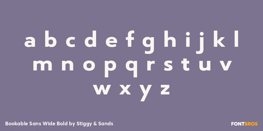 Bookable Sans Wide Bold Font Poster #3