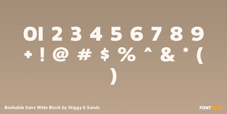 Bookable Sans Wide Black Font Poster #4