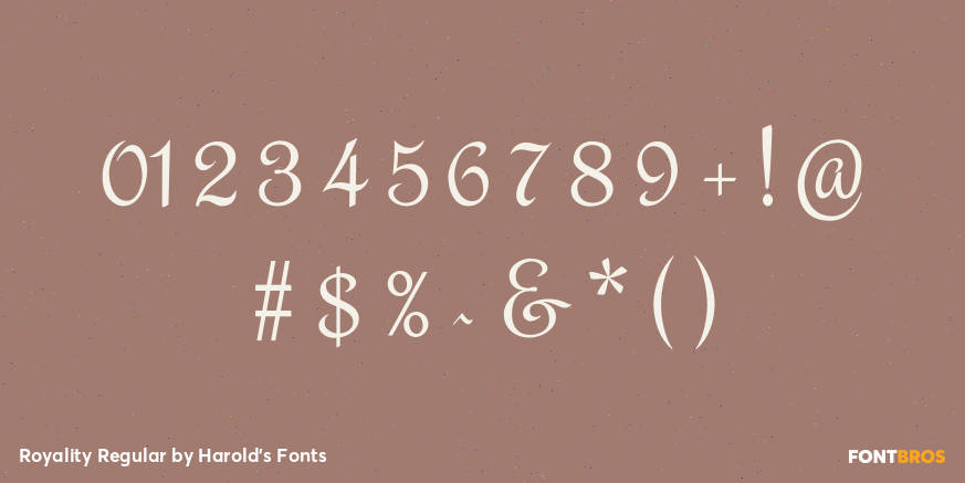 Royality Regular Font Poster #1