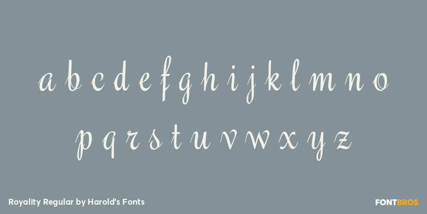 Royality Regular Font Poster #1
