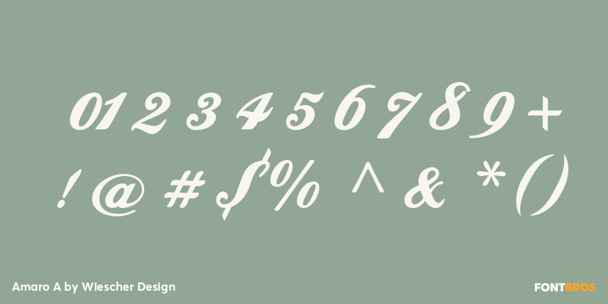 Amaro A Font Poster #1