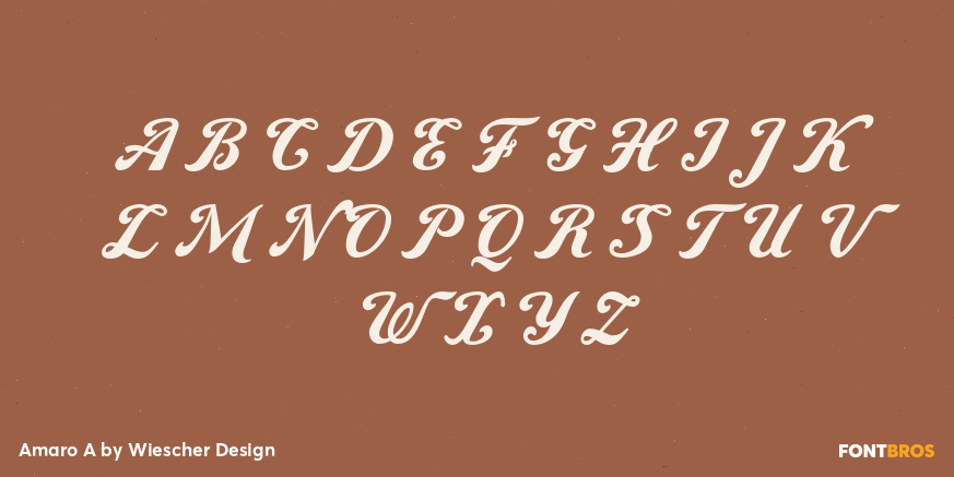 Amaro A Font Poster #2