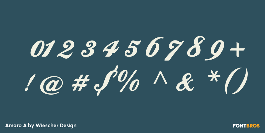 Amaro A Font Poster #4