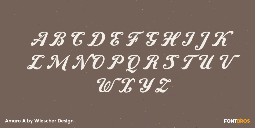 Amaro A Font Poster #1