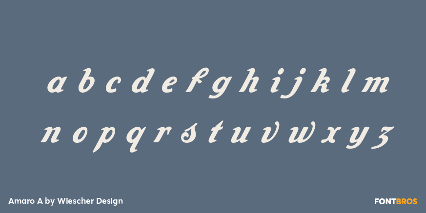 Amaro A Font Poster #1