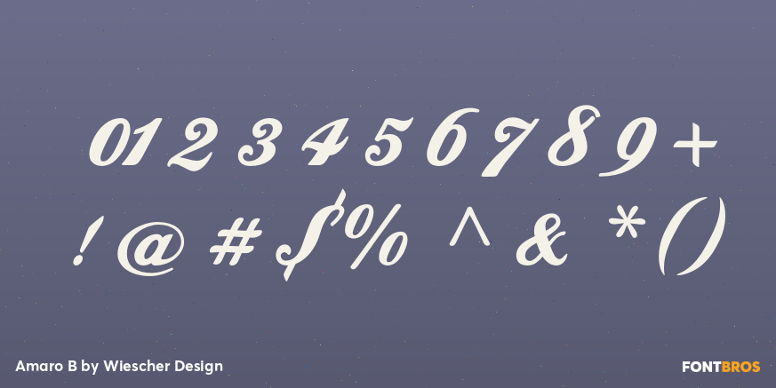 Amaro B Font Poster #1