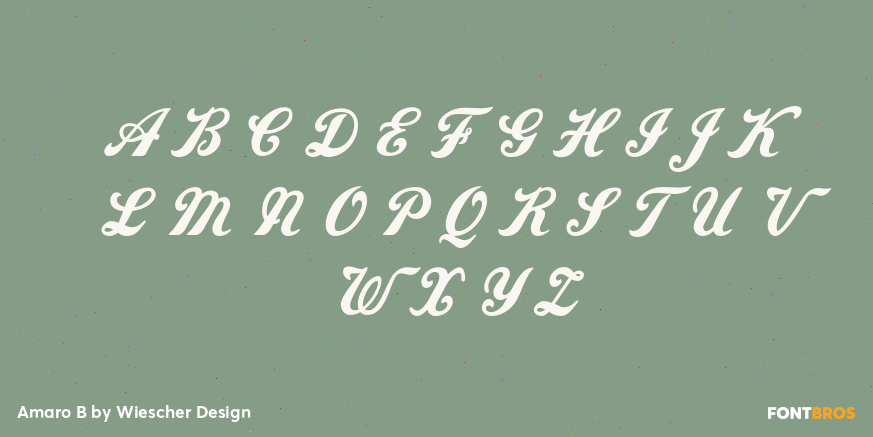 Amaro B Font Poster #2