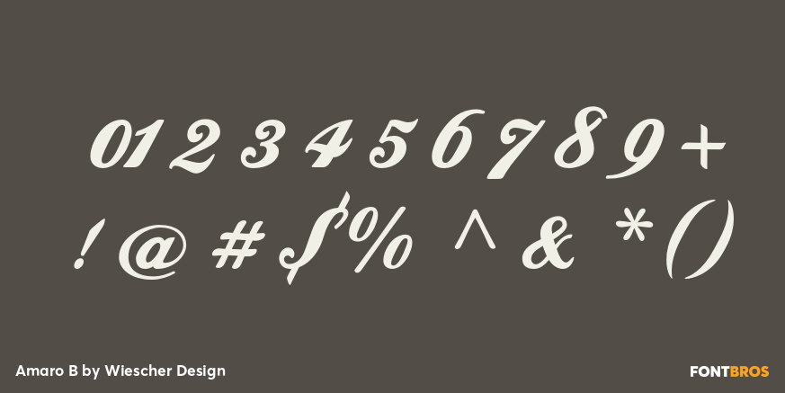 Amaro B Font Poster #4