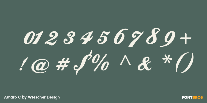 Amaro C Font Poster #1