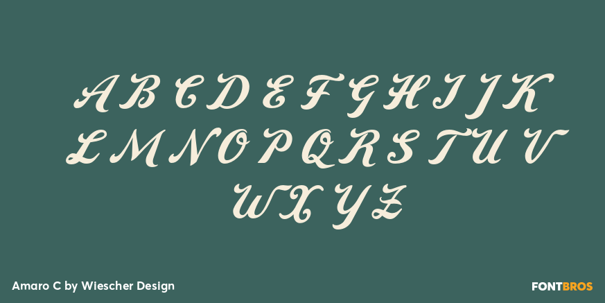 Amaro C Font Poster #2