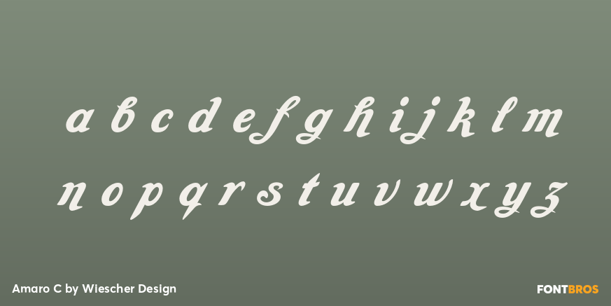 Amaro C Font Poster #3