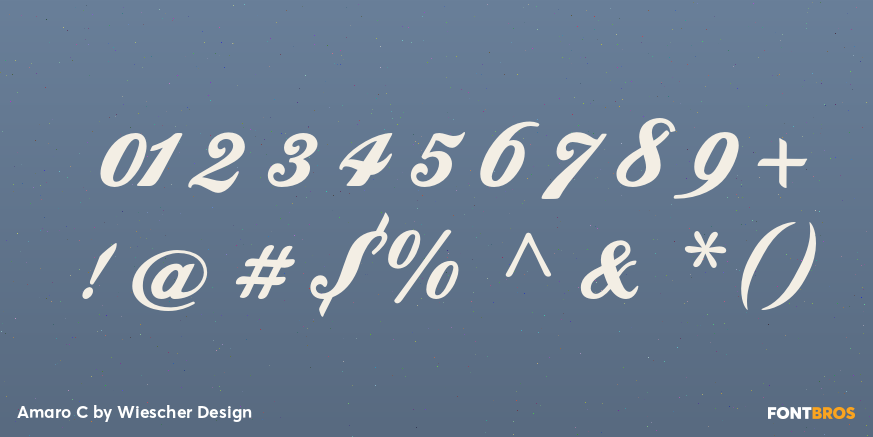 Amaro C Font Poster #4