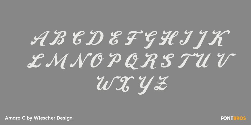 Amaro C Font Poster #1