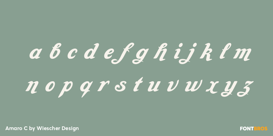 Amaro C Font Poster #1