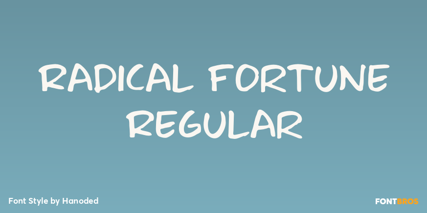Radical Fortune Regular Font Poster #1