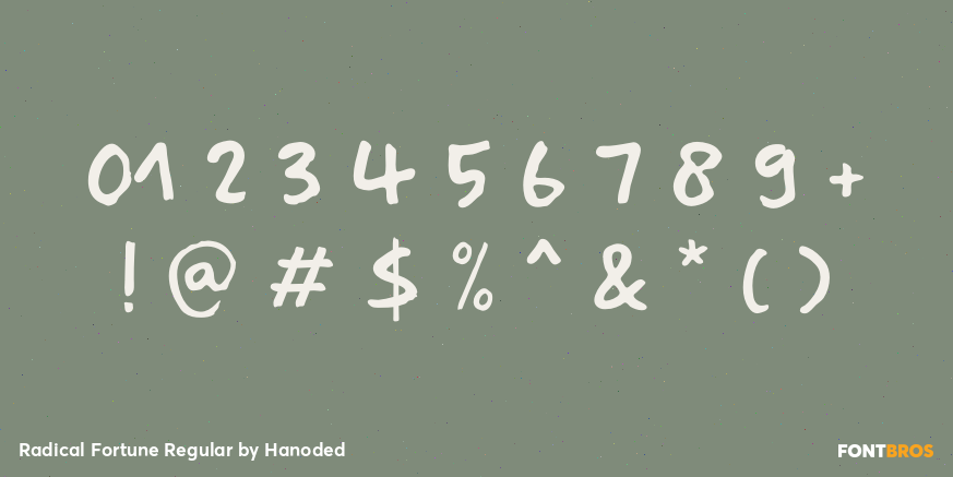 Radical Fortune Regular Font Poster #4