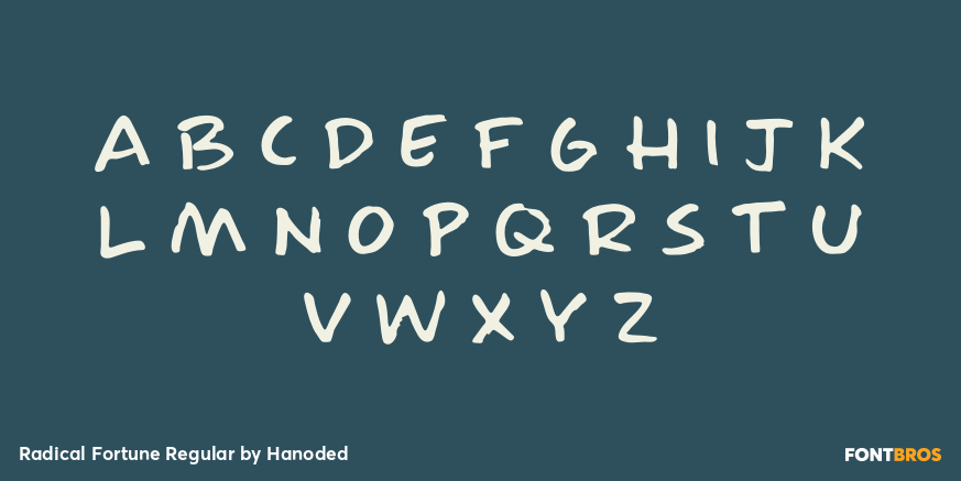 Radical Fortune Regular Font Poster #2