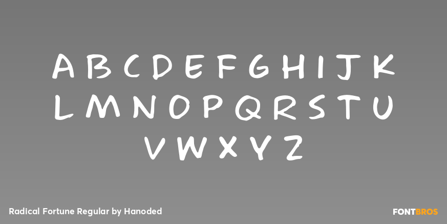 Radical Fortune Regular Font Poster #3