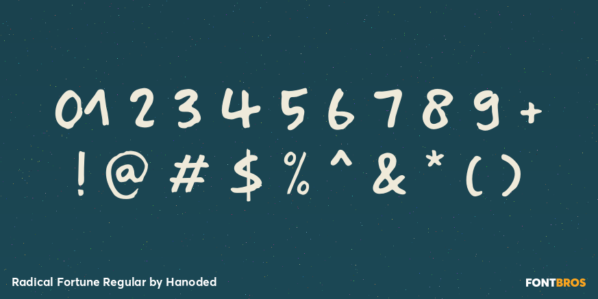 Radical Fortune Regular Font Poster #4