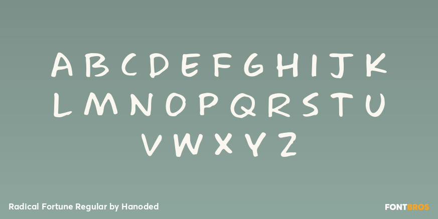 Radical Fortune Regular Font Poster #3