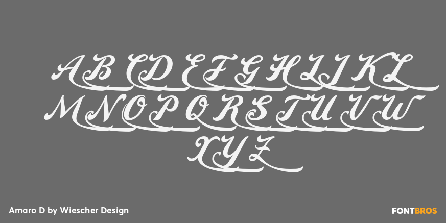 Amaro D Font Poster #2