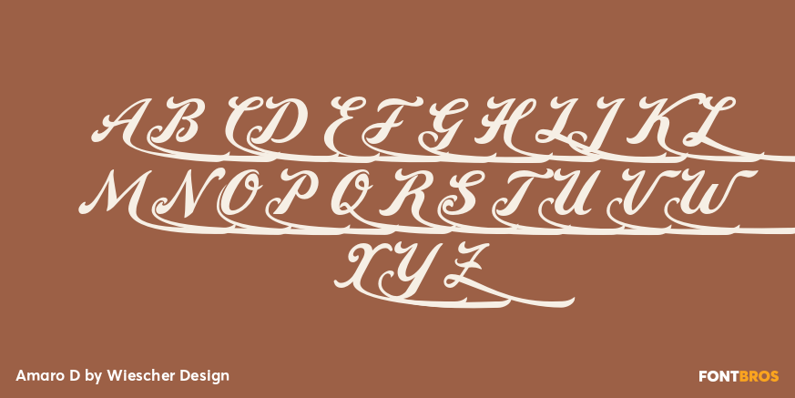 Amaro D Font Poster #3