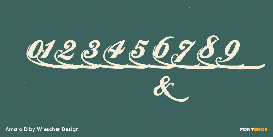 Amaro D Font Poster #4