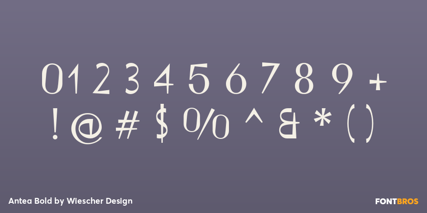 Antea Bold Font Poster #1
