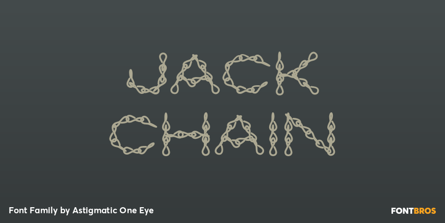 Jack Chain Font Poster #1